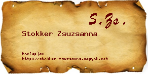 Stokker Zsuzsanna névjegykártya